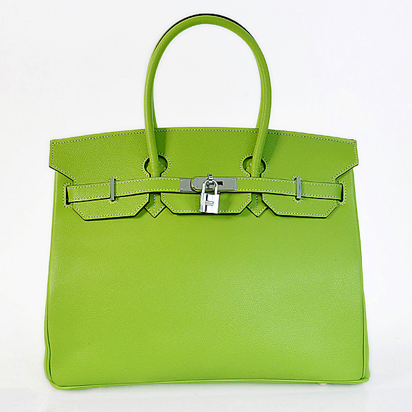 H35PSGS Hermes Birkin 35CM Palm strisce in pelle verde con Si